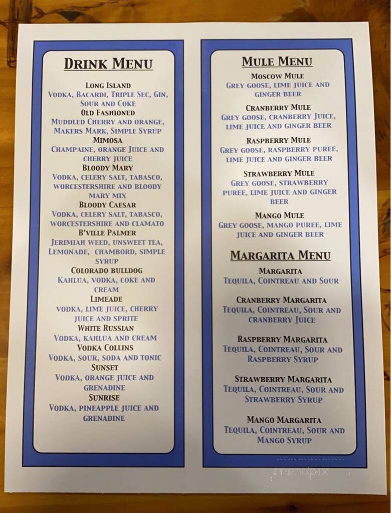 The Pitchfork - Barnesville, MN menu_pic