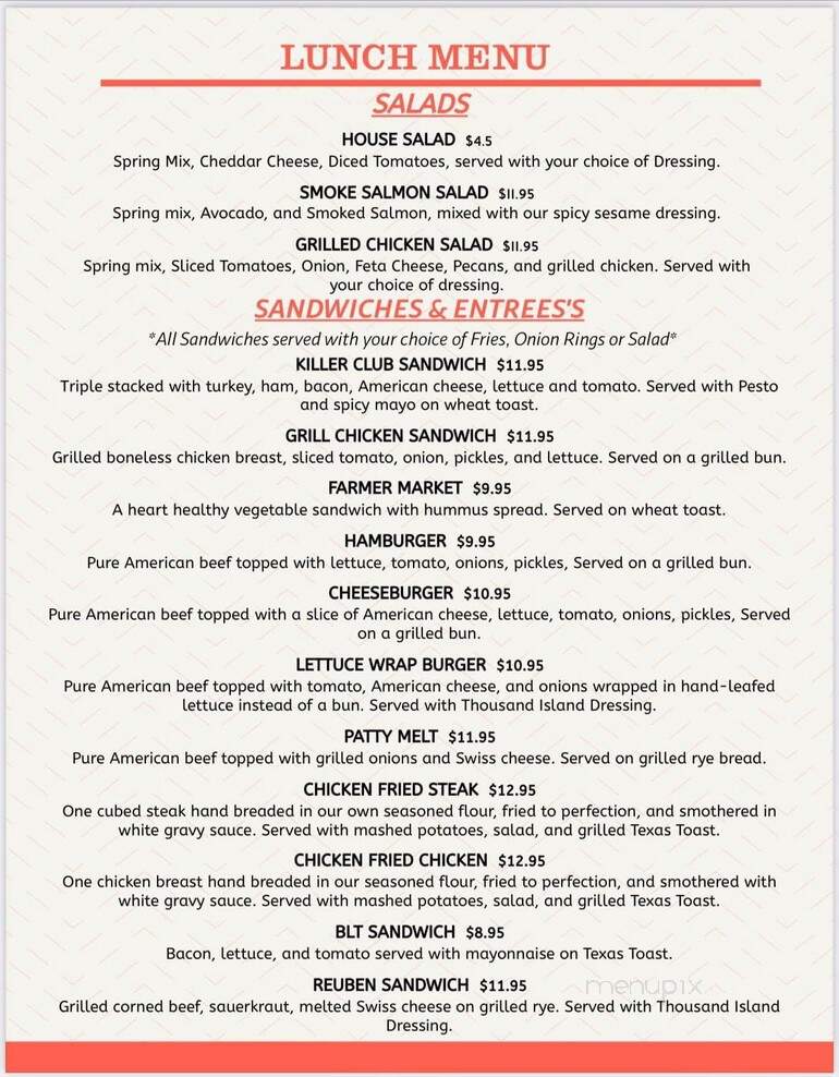 Pelican Breakfast & Lunch - Pasadena, TX menu_pic