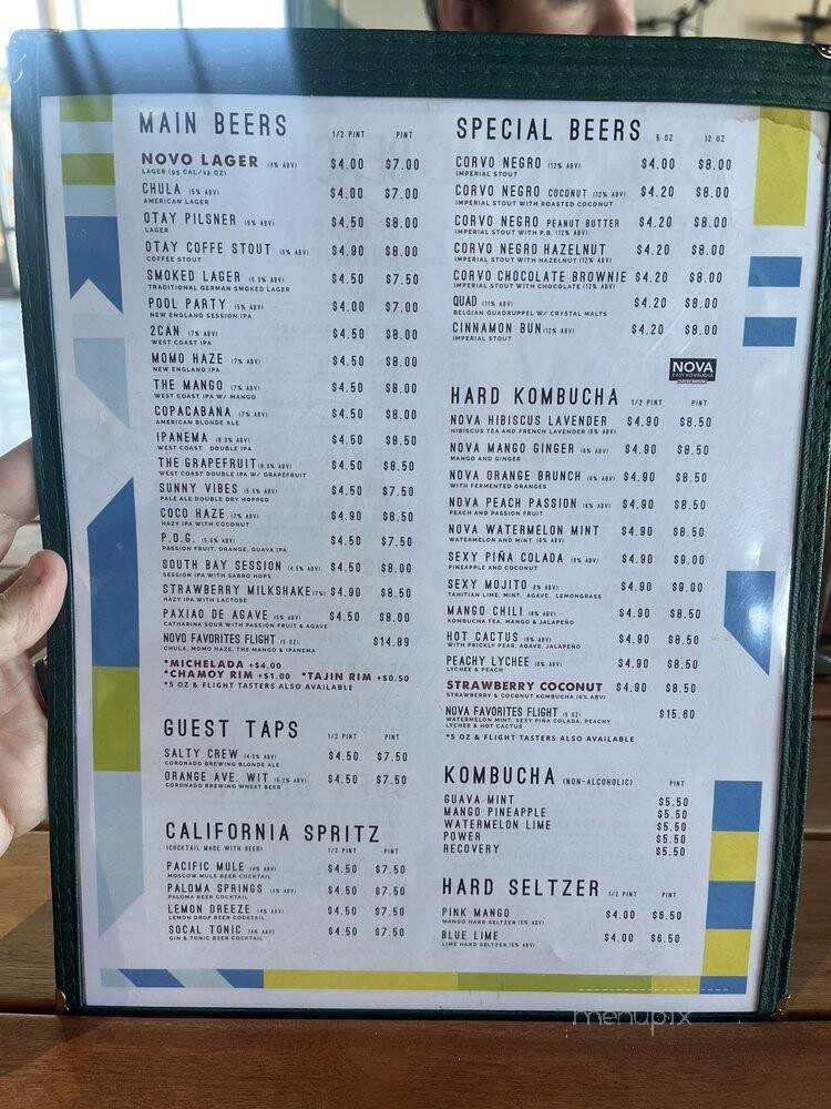 Novo Brazil Brewing - Imperial Beach, CA menu_pic