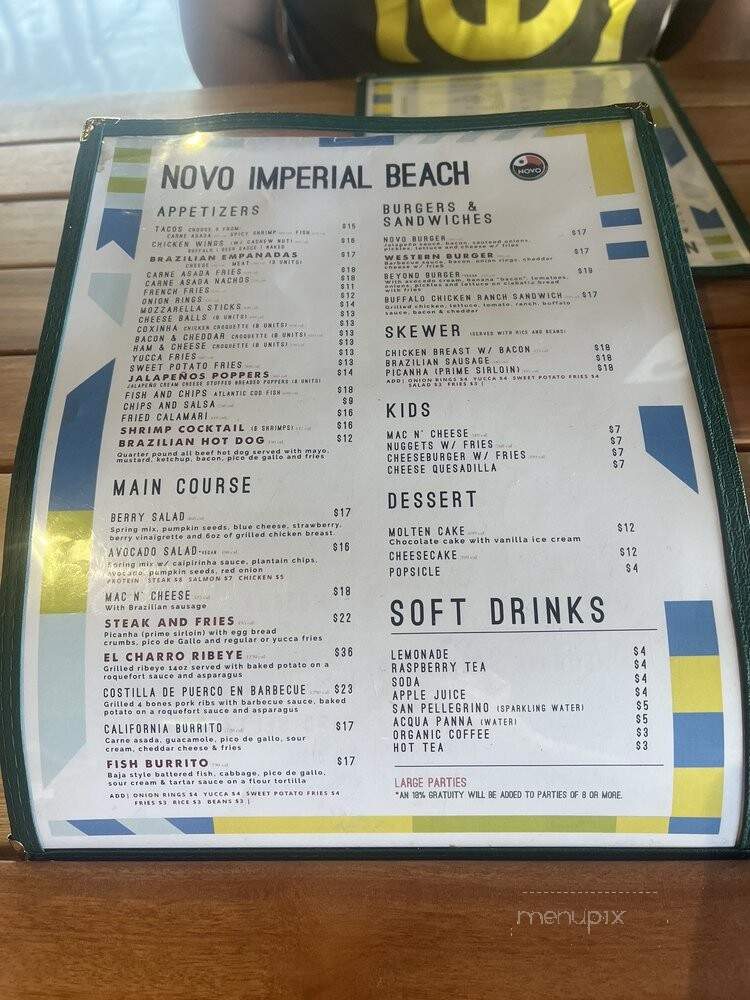 Novo Brazil Brewing - Imperial Beach, CA menu_pic