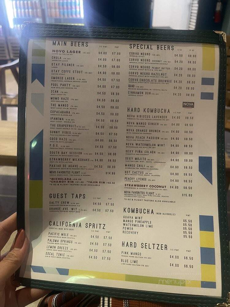 Novo Brazil Brewing - Imperial Beach, CA menu_pic