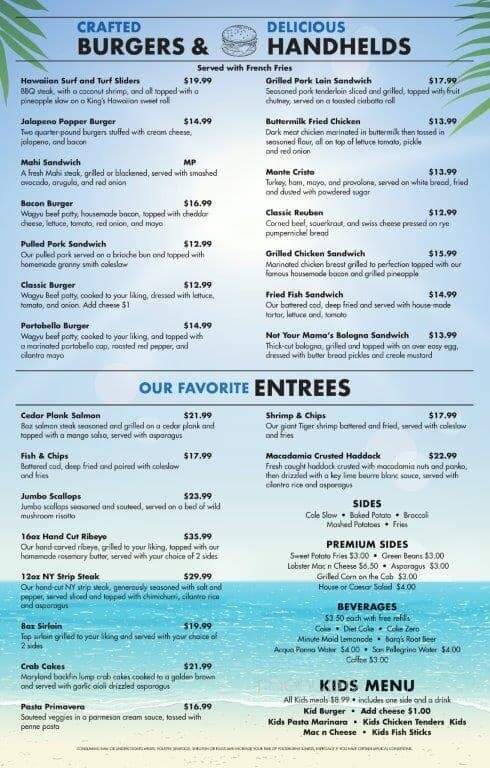 Lake Eustis Waterfront Grill - Eustis, FL menu_pic