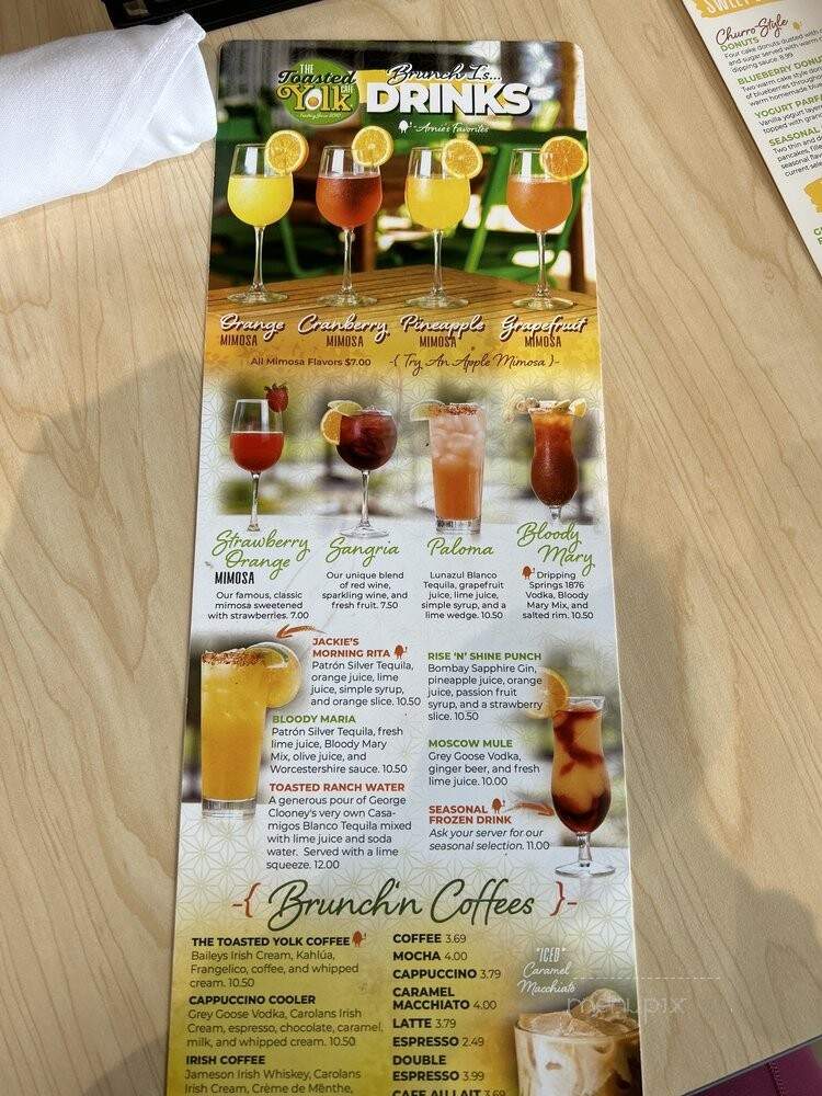 The Toasted Yolk - Cedar Park, TX menu_pic