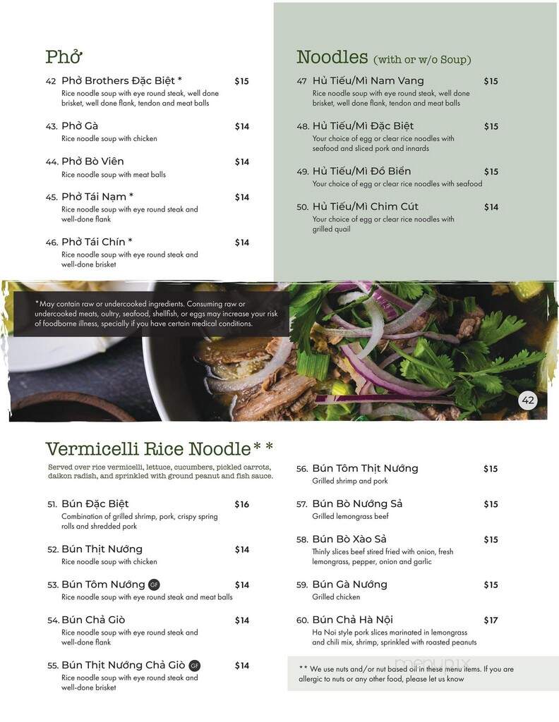 Brothers Bistro - Springfield, VA menu_pic