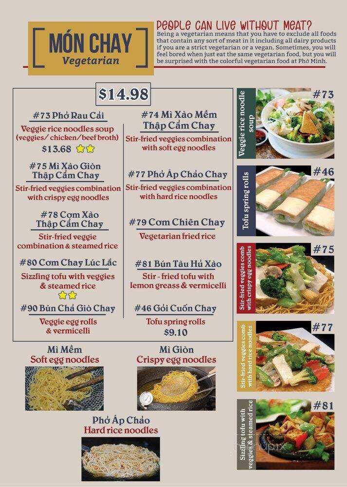 Pho Minh - Temecula, CA menu_pic
