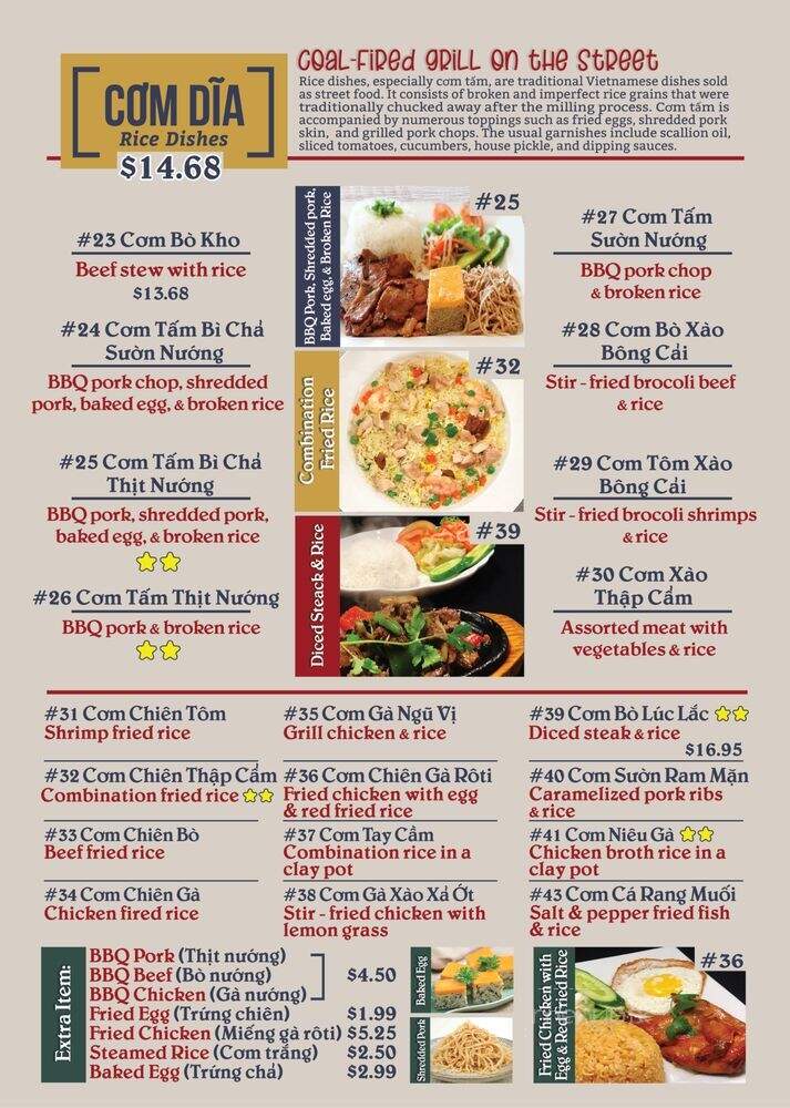Pho Minh - Temecula, CA menu_pic