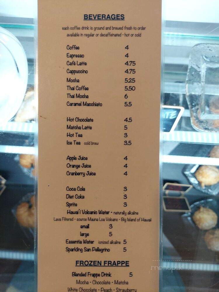 The Cafe at Dada - Honolulu, HI menu_pic