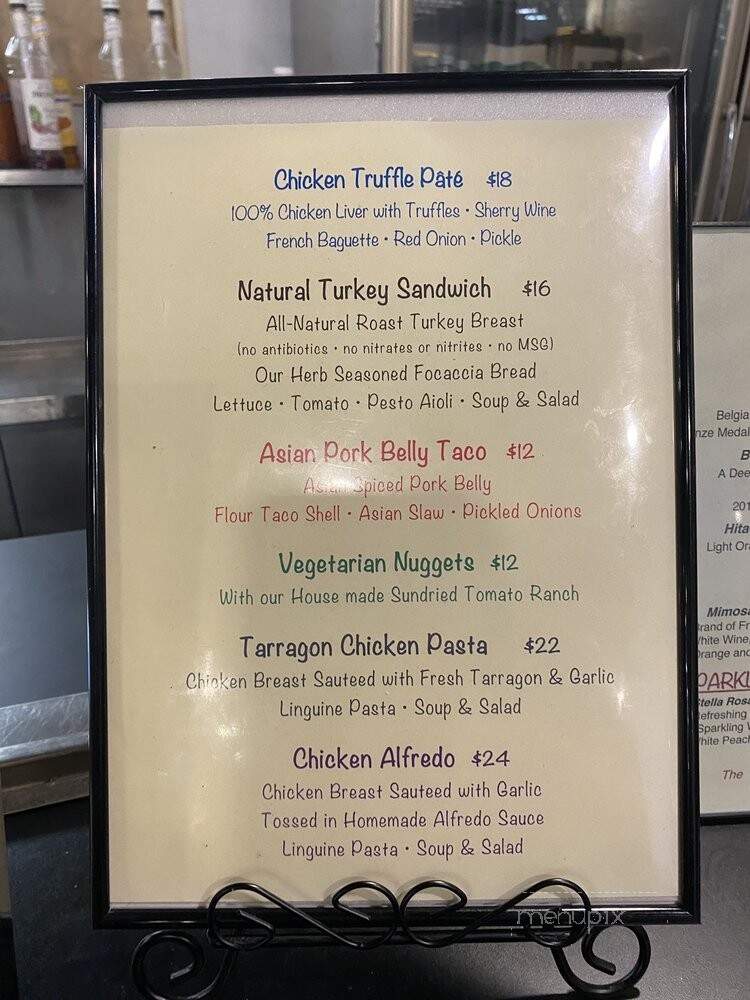 The Cafe at Dada - Honolulu, HI menu_pic