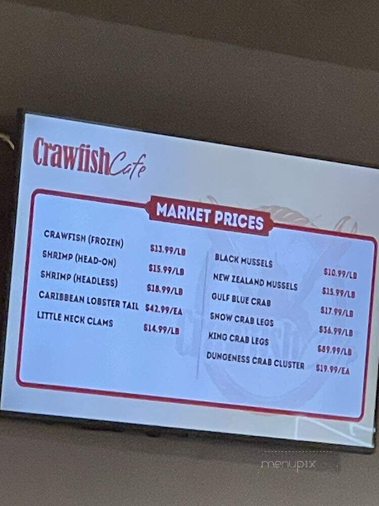 Crawfish Cafe - Mesa, AZ menu_pic