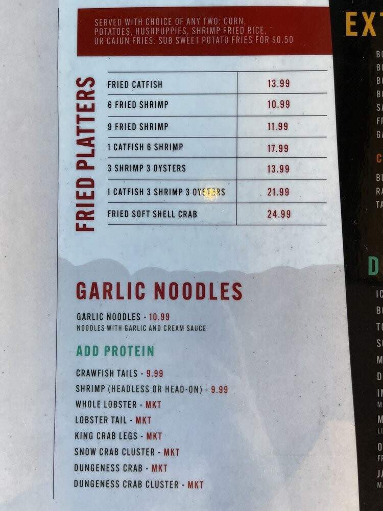 Crawfish Cafe - Mesa, AZ menu_pic