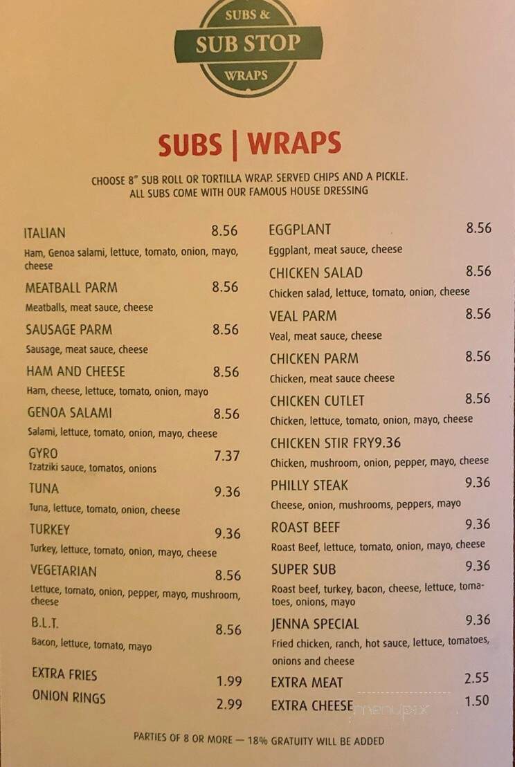 Yannis Pizza - Barnwell, SC menu_pic