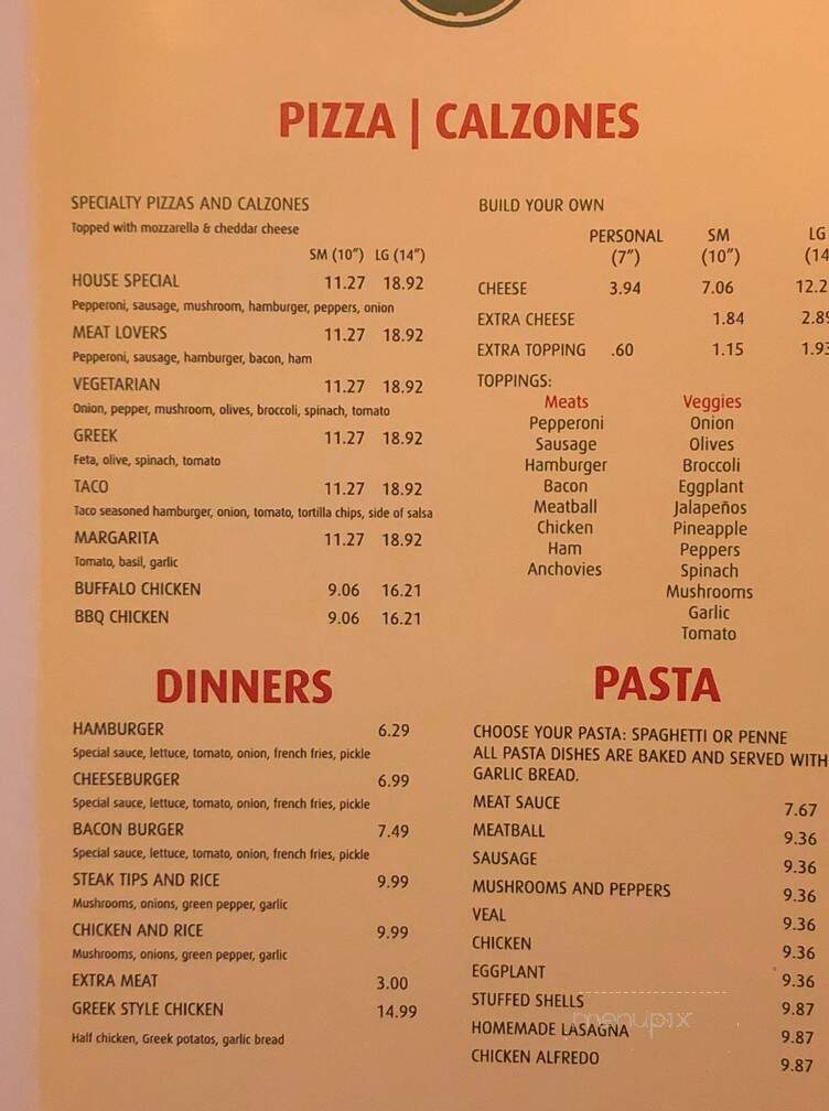 Yannis Pizza - Barnwell, SC menu_pic