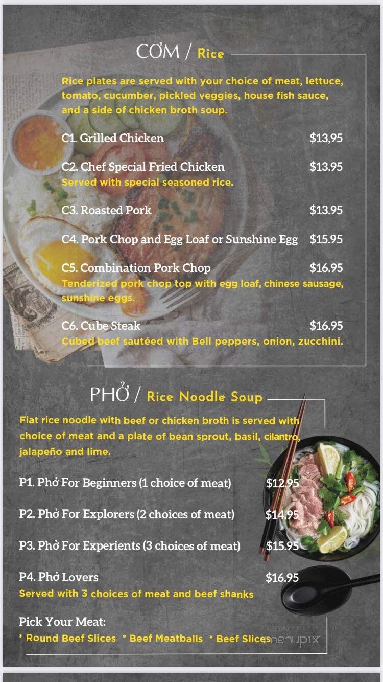 Saigon Bistro - DeLand, FL menu_pic