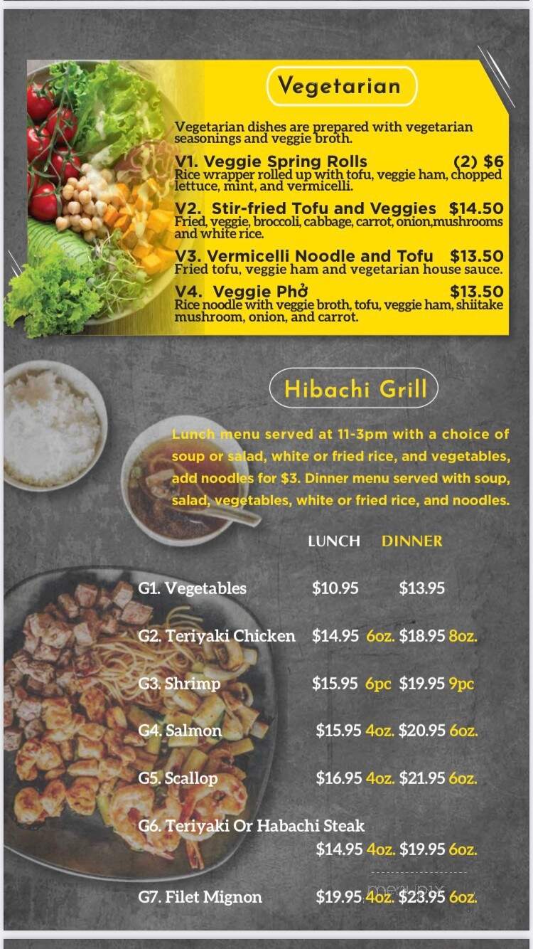 Saigon Bistro - DeLand, FL menu_pic