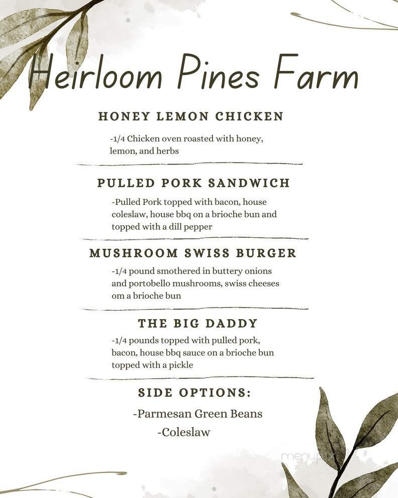 Heirloom Pines Farm - Somerset, PA