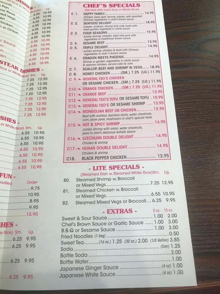 Hibachi House - Burlington, NC menu_pic