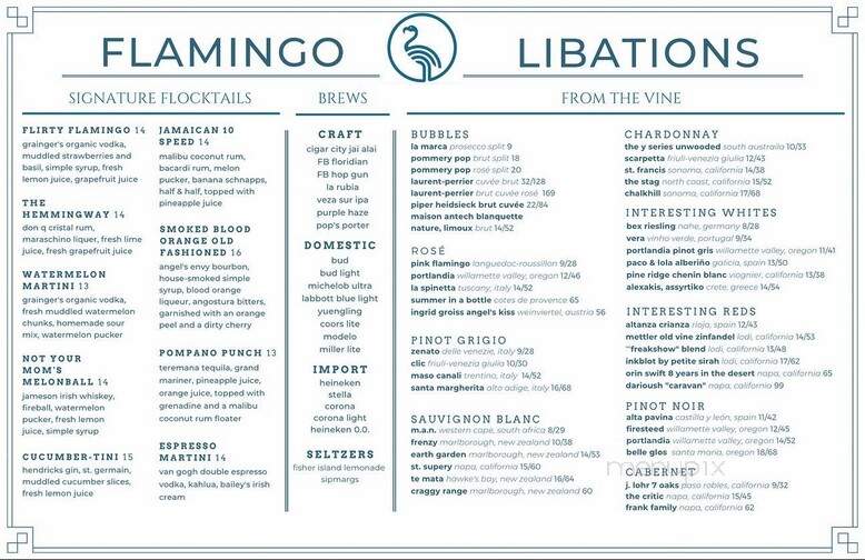 Flamingo Seafood - Pompano Beach, FL menu_pic