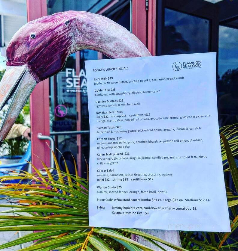 Flamingo Seafood - Pompano Beach, FL menu_pic