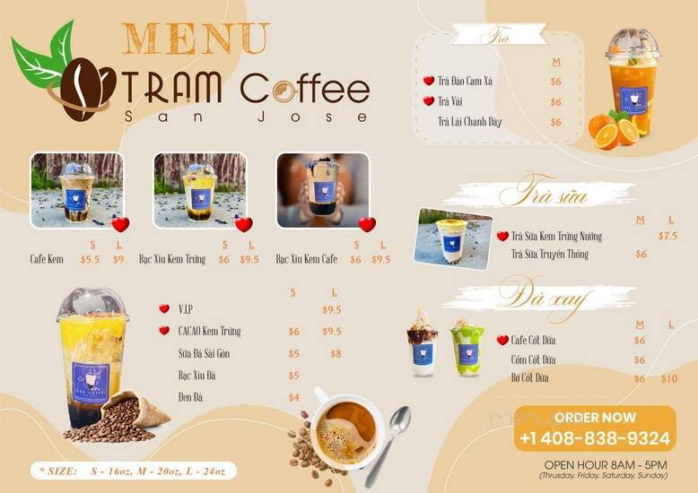 Tram Cream Coffee - San Jose, CA