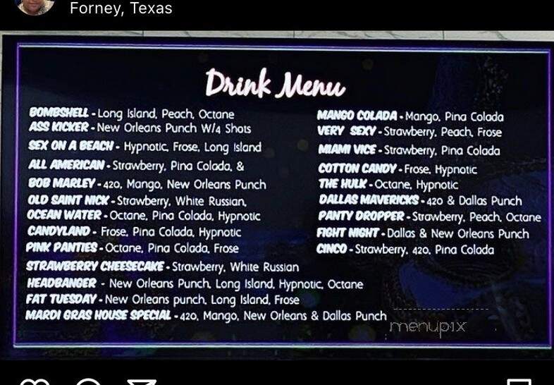 Mr. Cajun's Daiquiri & Cajun Food - Forney, TX menu_pic