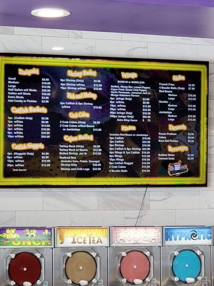 Mr. Cajun's Daiquiri & Cajun Food - Forney, TX menu_pic