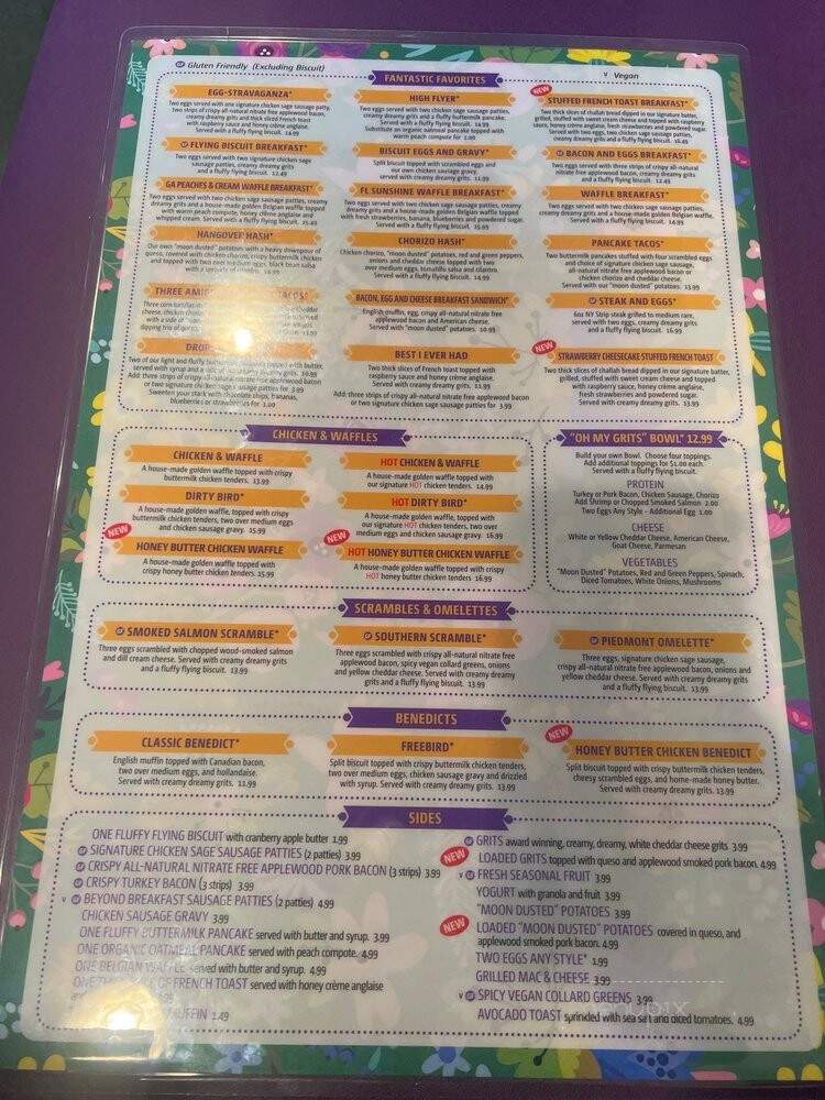 Flying Biscuit Tiger Town - Opelika, AL menu_pic