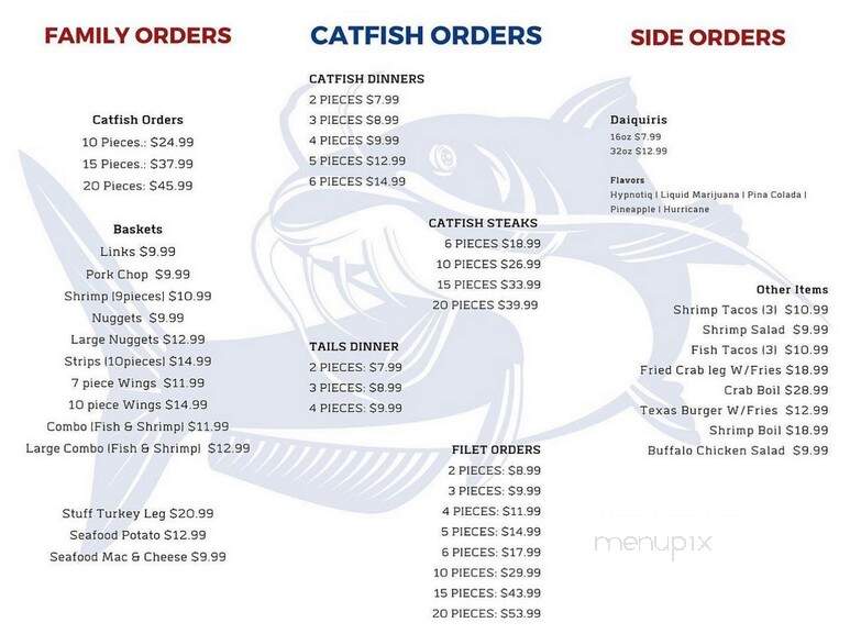 Ronnies Catfish Daquiri to Go - Plano, TX menu_pic