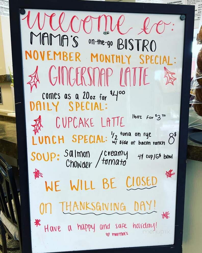 Mama's On the Go Bistro - Salem, OR menu_pic