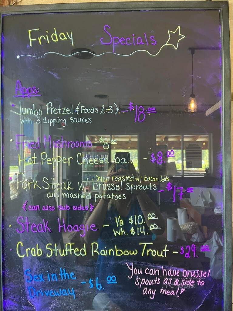 Dock 9 - East Brady, PA menu_pic