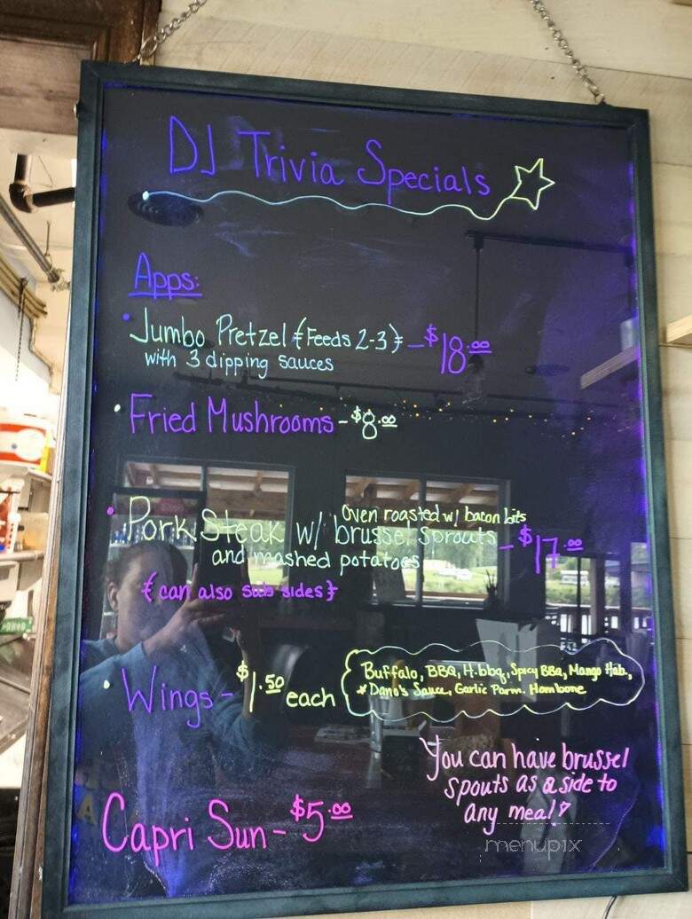 Dock 9 - East Brady, PA menu_pic