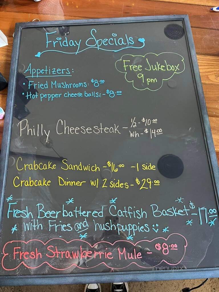 Dock 9 - East Brady, PA menu_pic