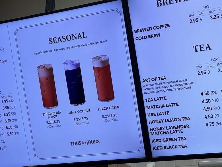 Tous Les Jours - Indianapolis, IN menu_pic
