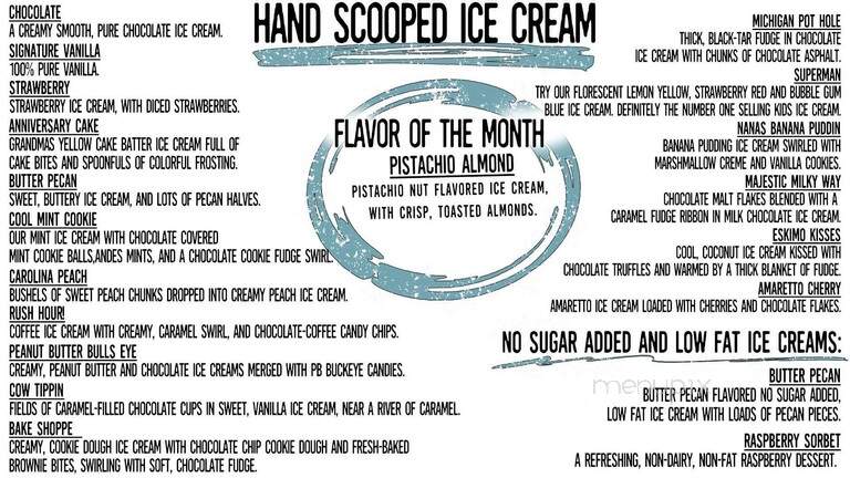 421 Creamery - Mountain, TN menu_pic