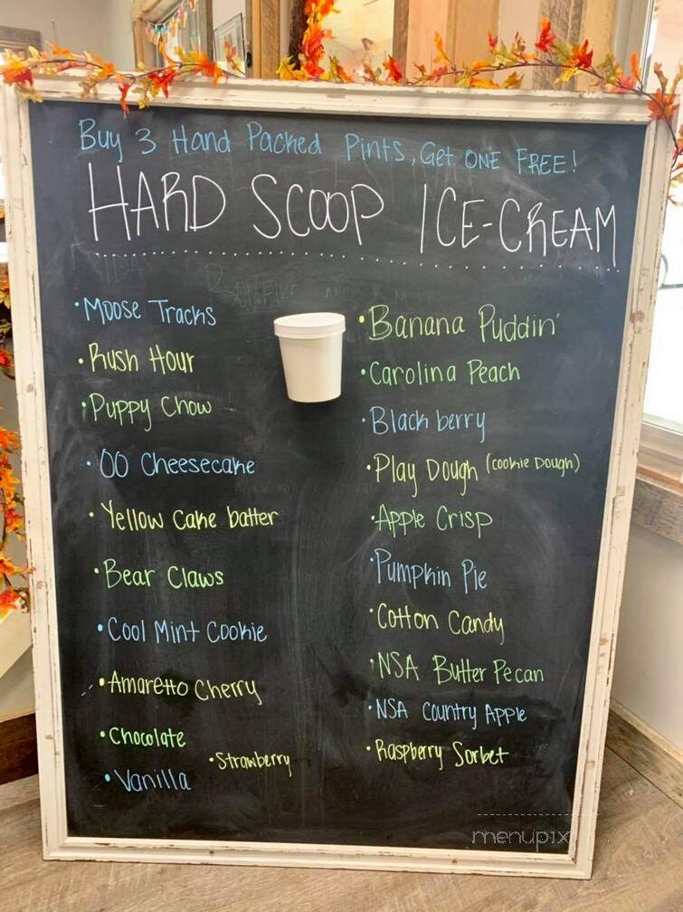 421 Creamery - Mountain, TN menu_pic