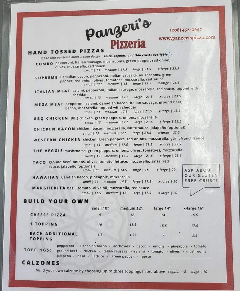 Panzeris Pizza - Fruitland, ID menu_pic