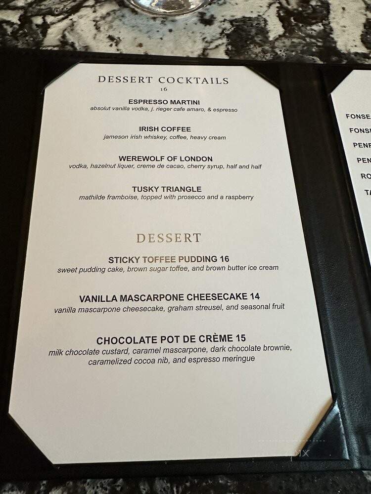 Gordon Ramsay Steak - Elizabeth, IN menu_pic