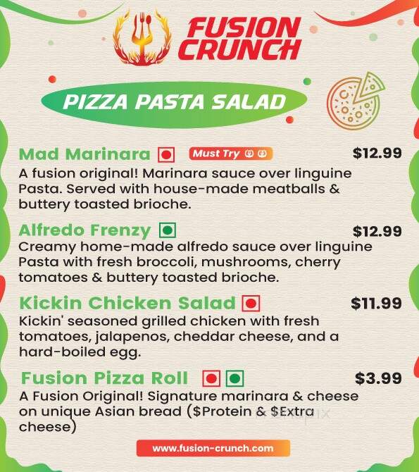Fusion Crunch - Bloomington, IL menu_pic