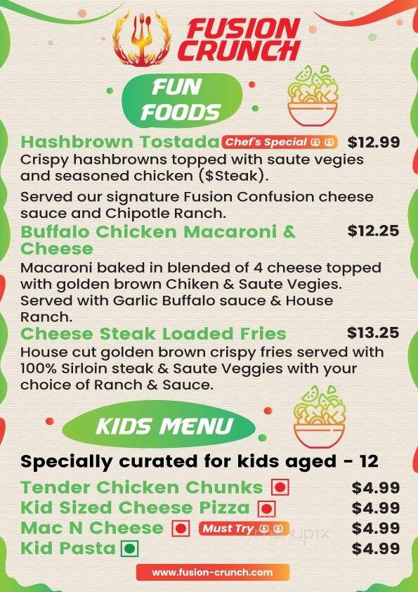 Fusion Crunch - Bloomington, IL menu_pic