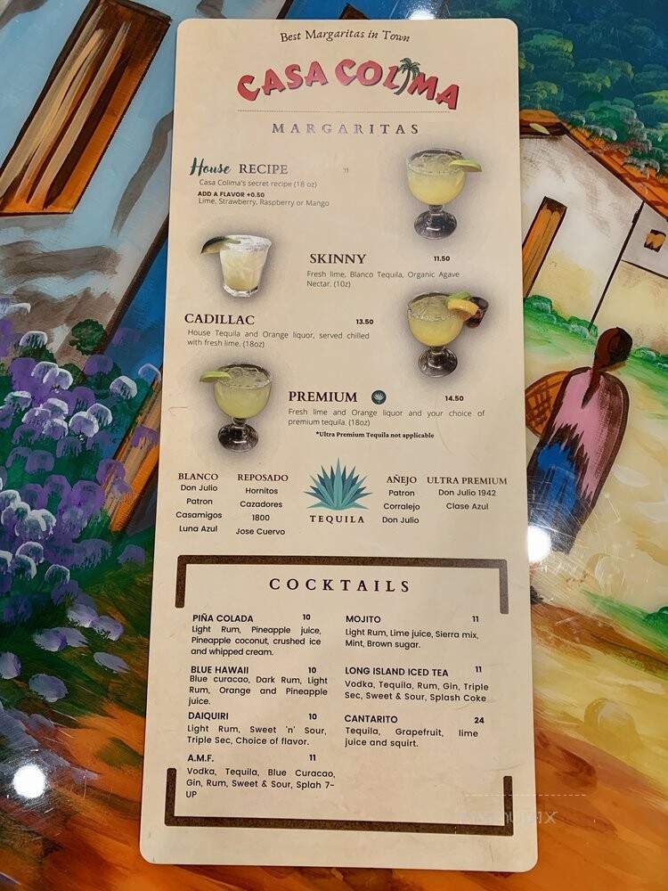 Casa Colima Mexican Restaurant - Happy Valley, OR menu_pic