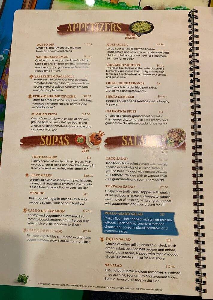 Casa Colima Mexican Restaurant - Happy Valley, OR menu_pic