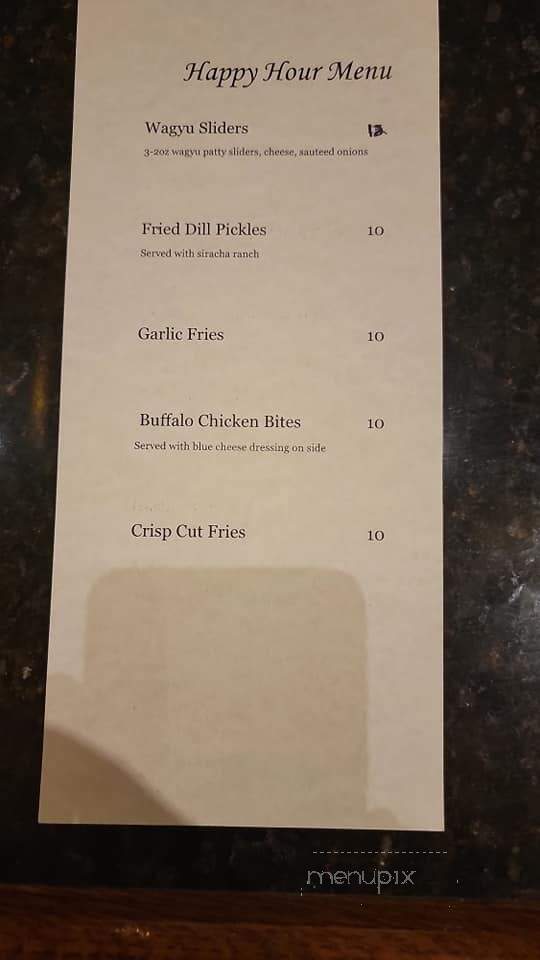 The Baler Steakhouse - Hollister, CA menu_pic