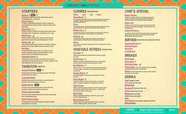 Naan & Curry - Henderson, NV menu_pic