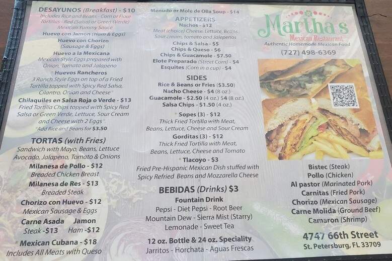 Martha's Mexican Restaurant - St. Petersburg, FL