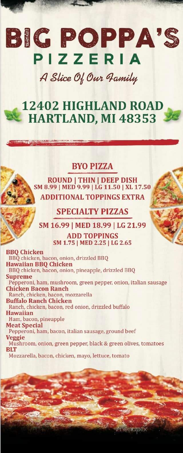 Big Poppa's Pizzeria - Hartland, MI