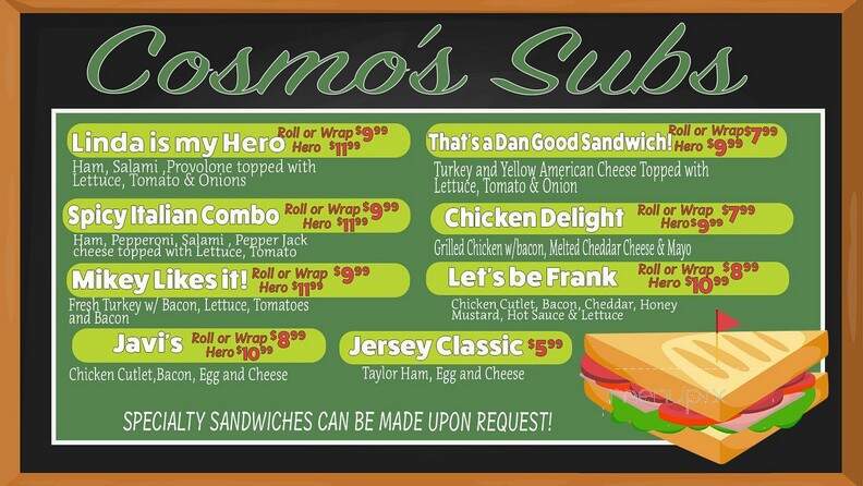 Cosmo's Fresh Market - Hewitt, NJ menu_pic