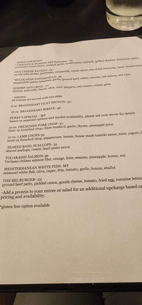 Oliver Perry's - Perry, GA menu_pic