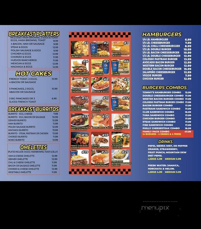 Tommy's Burger California Style - Memphis, TN menu_pic
