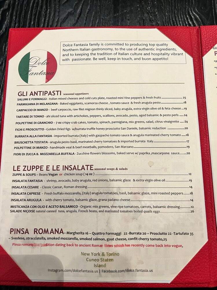 Dolce Fantasia - Asbury Park, NJ menu_pic