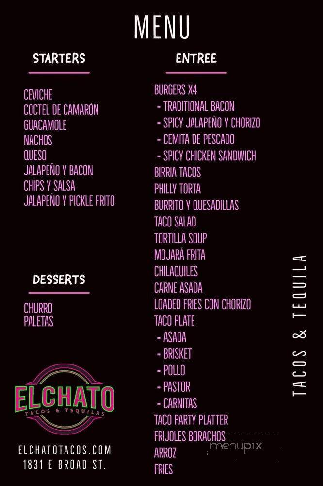El ChatosTacos & Tequilas - Mansfield, TX menu_pic