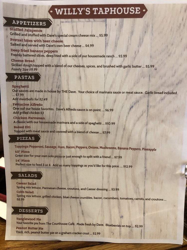 Willy's Taphouse - Whitesburg, KY